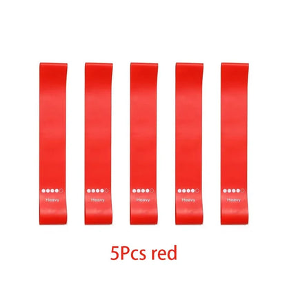 5Pcs Tpe Resistance Bands Fitness Set Rubber Loop Strength Training Workout Expander Yoga Gym Equipment Elastic Portable Pilates