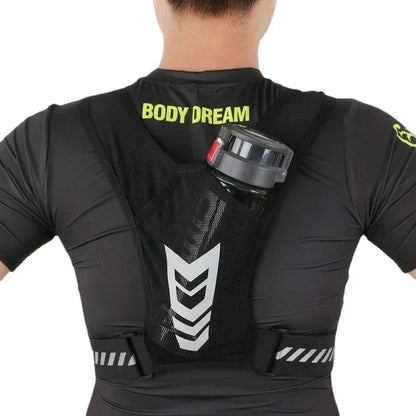 Reflective Running Backpack Universal Lightweight Sport Running Vest Mobile Phone Cards Bag for Jogging Fitness Male Female Vest