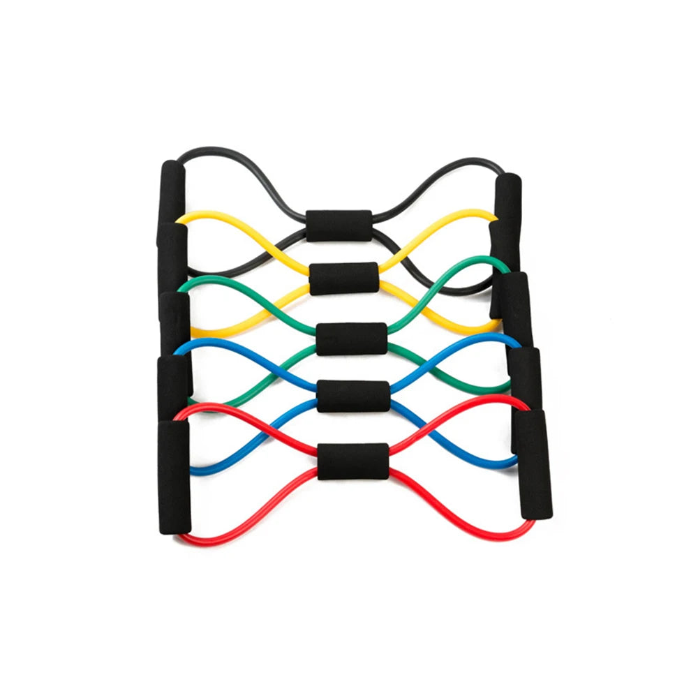 Yoga Resistance Bands Elastic Band Sports Exercise Puller 8-Shaped Chest Expander for Body Building Home Gym Fitness Equipment
