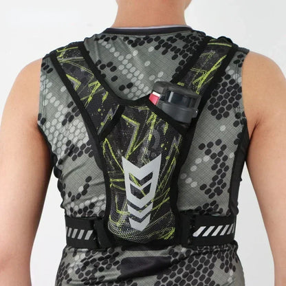 Reflective Running Backpack Universal Lightweight Sport Running Vest Mobile Phone Cards Bag for Jogging Fitness Male Female Vest