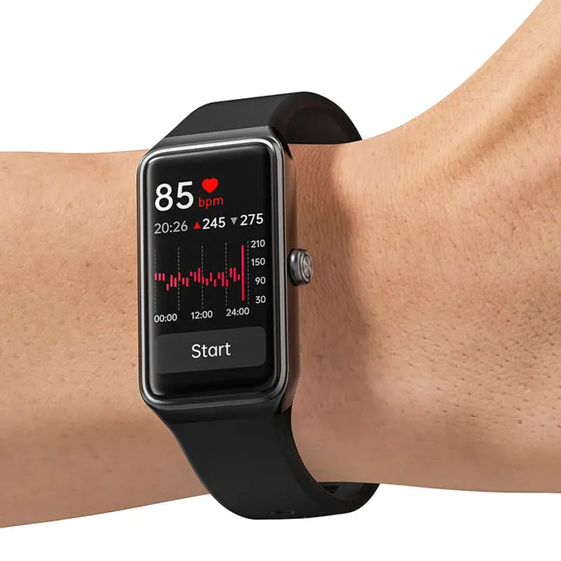 Fitness Smartwatch - Wearable Smart Device with Square Plastic Design, App Sync Function, Workout Tracking, and Long-Lasting Batteries, Devices