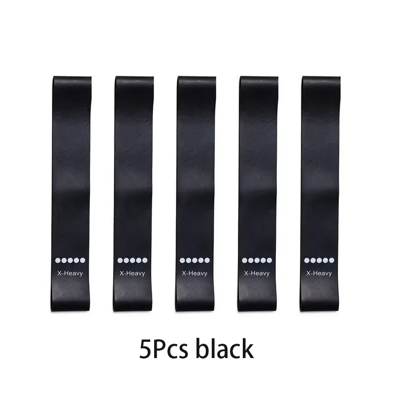 5Pcs Tpe Resistance Bands Fitness Set Rubber Loop Strength Training Workout Expander Yoga Gym Equipment Elastic Portable Pilates