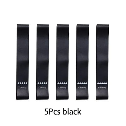 5Pcs Tpe Resistance Bands Fitness Set Rubber Loop Strength Training Workout Expander Yoga Gym Equipment Elastic Portable Pilates