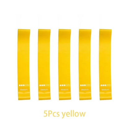5Pcs Tpe Resistance Bands Fitness Set Rubber Loop Strength Training Workout Expander Yoga Gym Equipment Elastic Portable Pilates